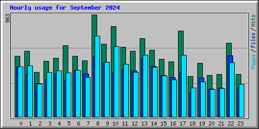 Hourly usage for September 2024